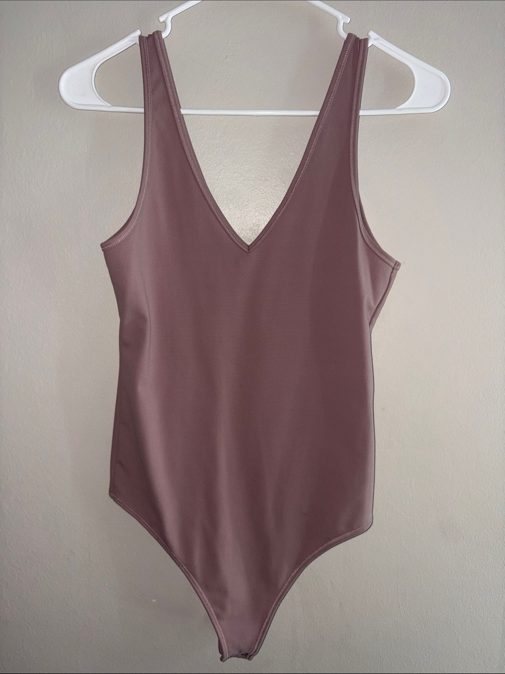 Abercrombie & Fitch - Soft Collection Mauve V-Neck Bodysuit